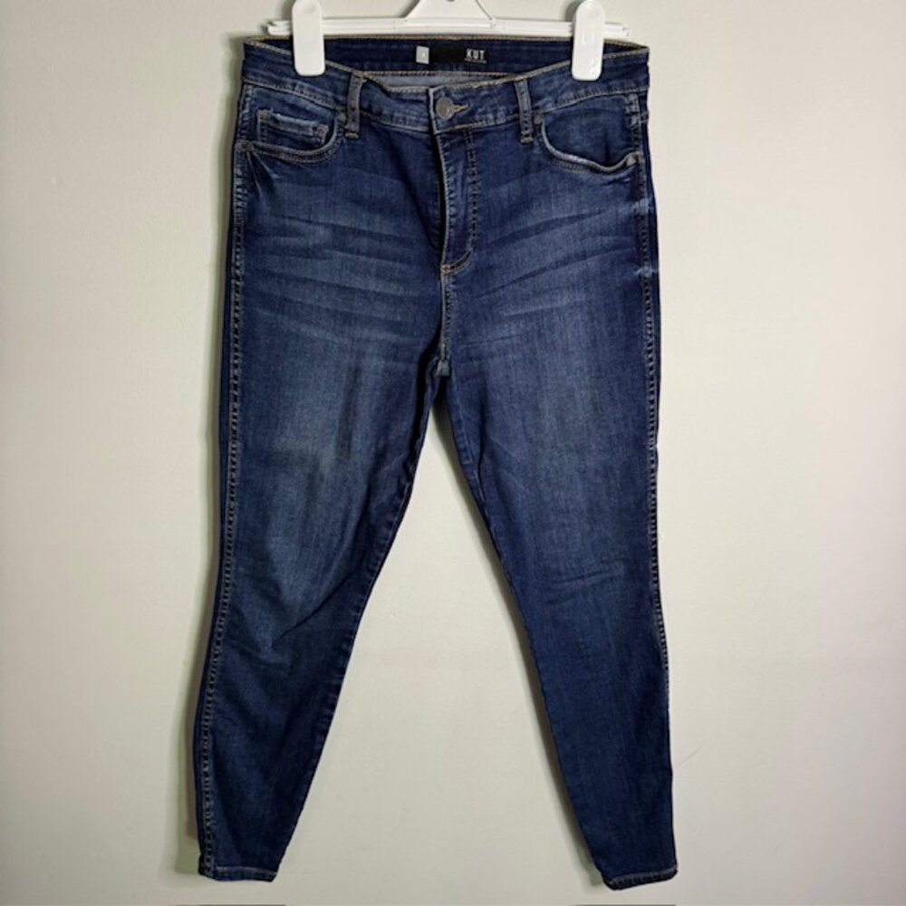 Kut From The Kloth Donna High Rise Fab Ab Ankle Skinny Jeans Size 8